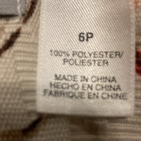 Size 6 Petite Alfred Dunner Ivory Textured Jacket with Pink Butterflies - Picture 12 of 13